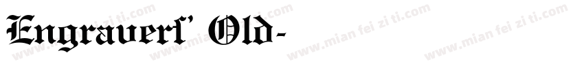 Engravers’ Old字体转换